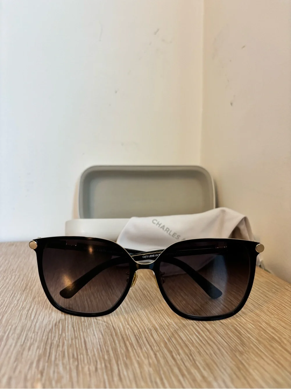 Charles & Keith Ophelia Black Sunglasses